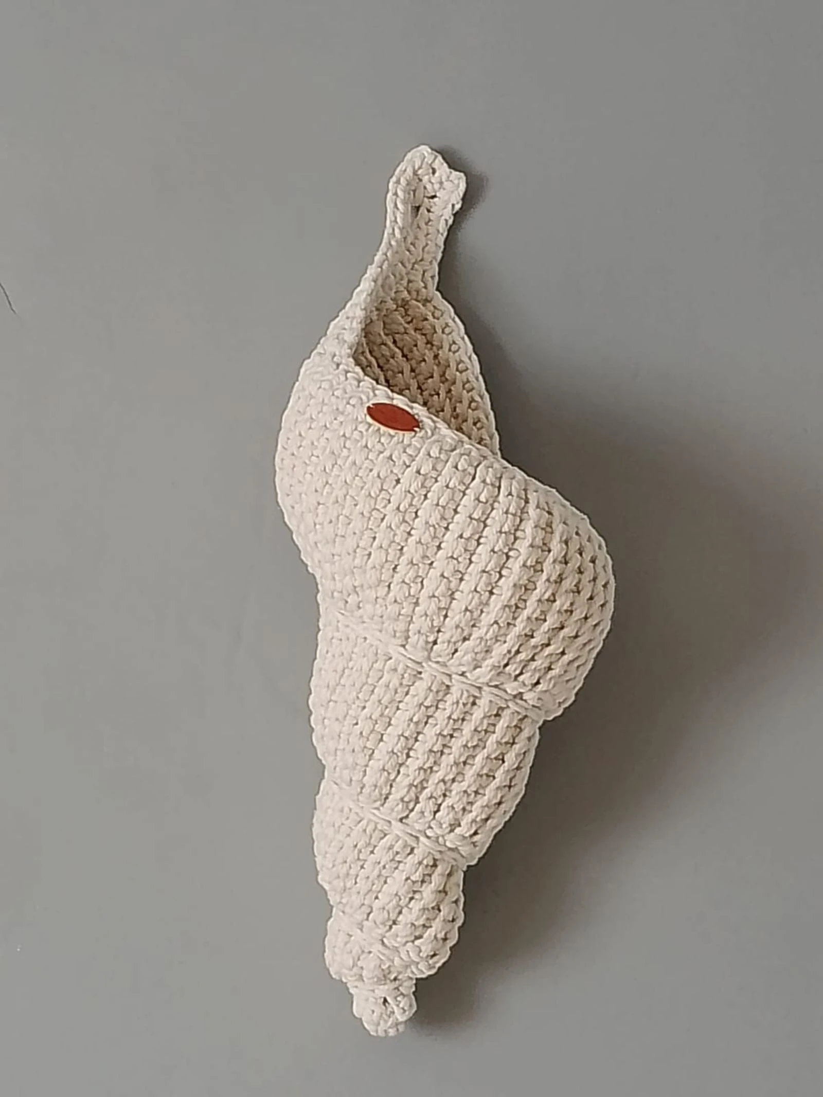 Shell-shaped basket pendant - Boho decor – photo 3